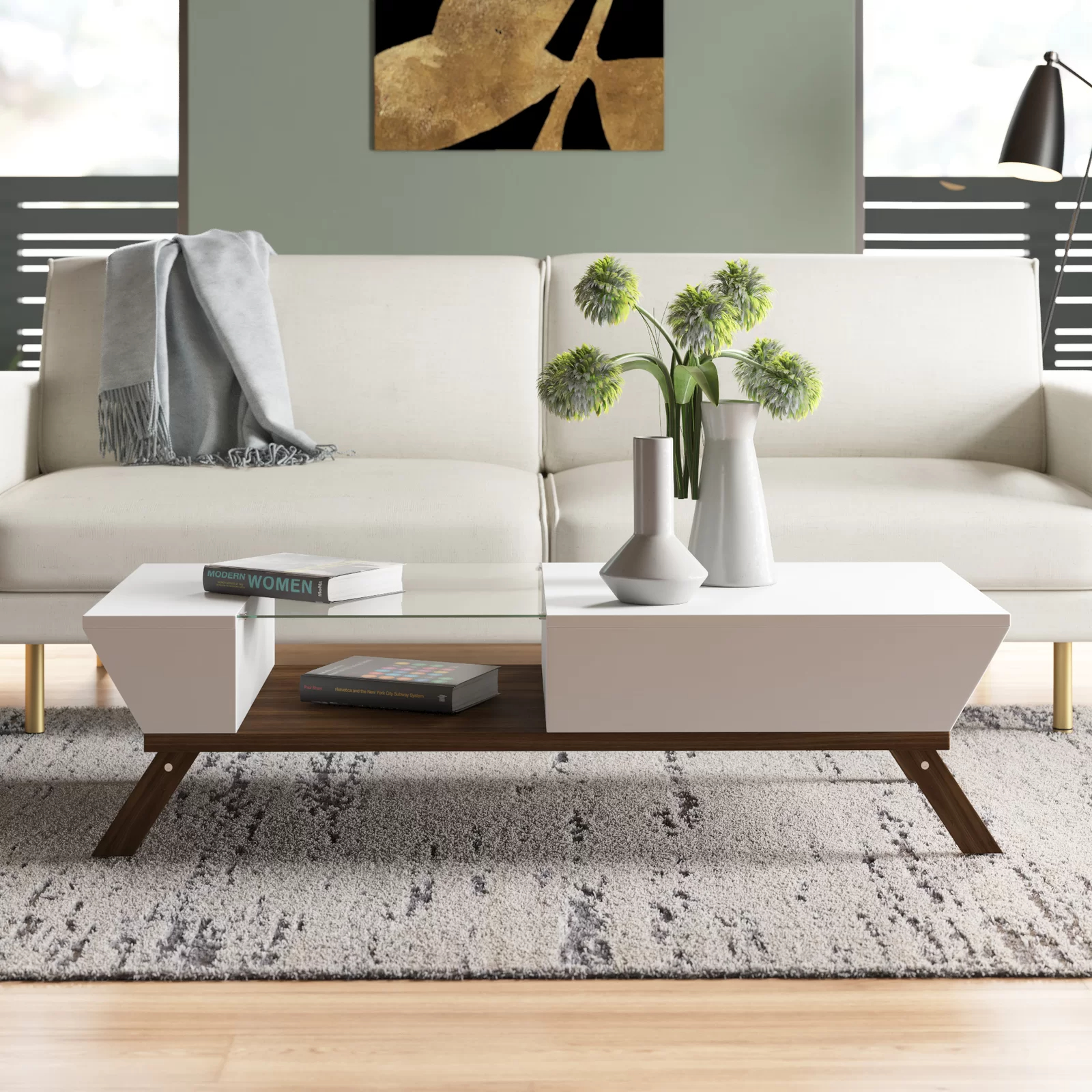 【Furniture】Soto 4 Legs Coffee Table with Storage