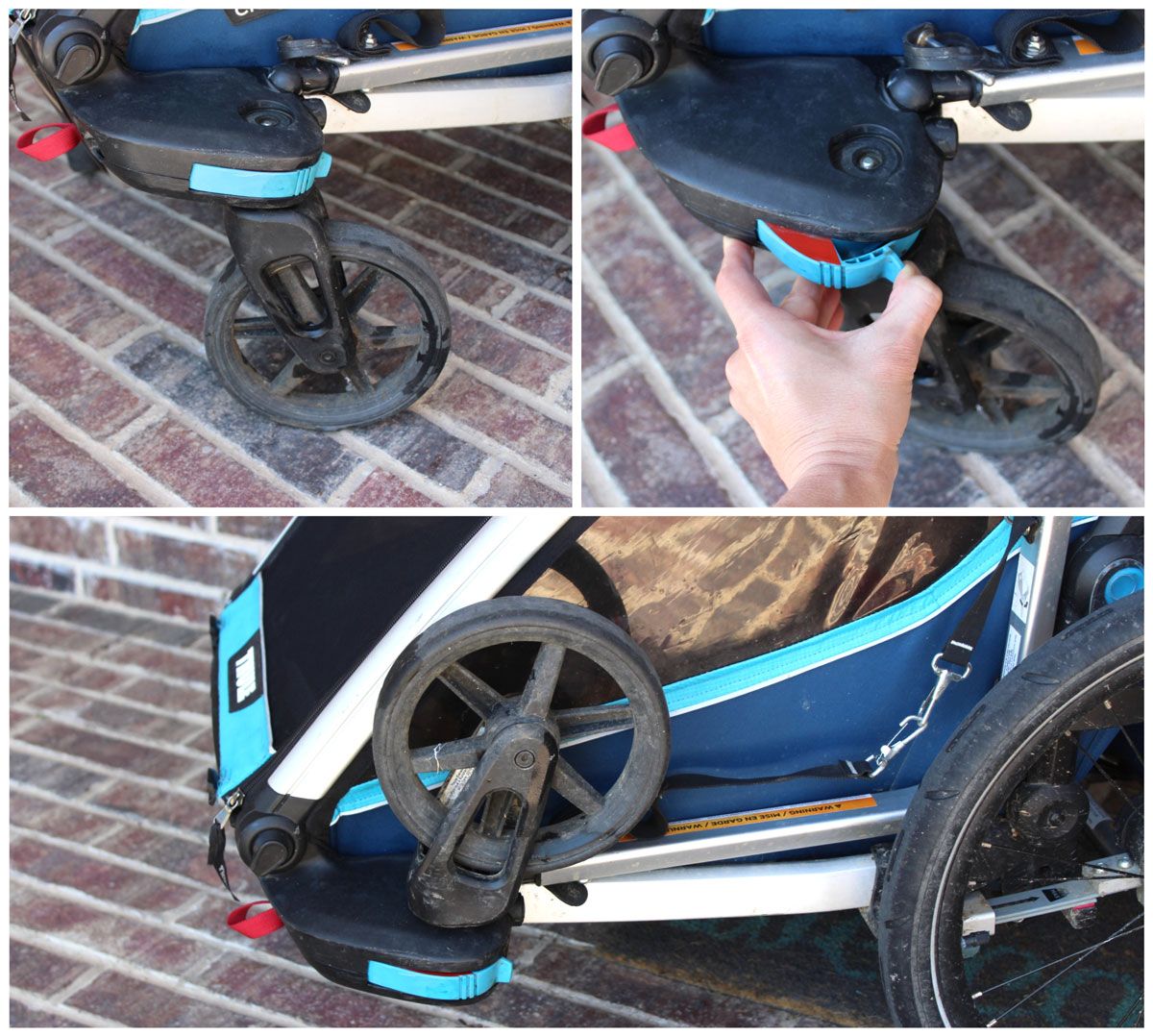 THULE CROSS DOUBLE STROLLER BIKE TRAILER