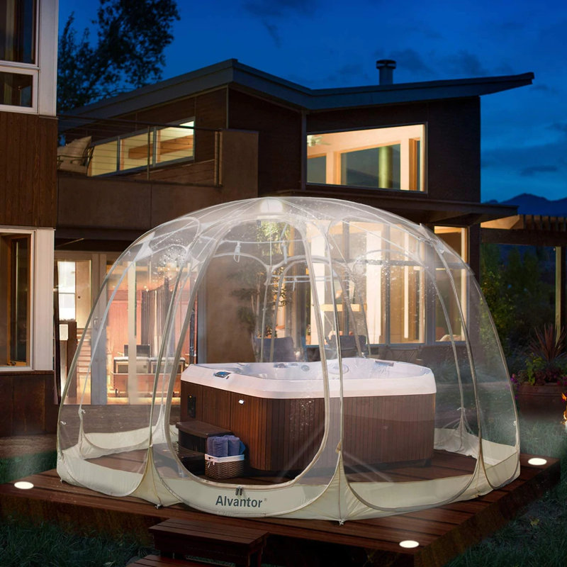 Bubble 15 Ft. W x 15 Ft. D Fiberglass Patio Gazebo