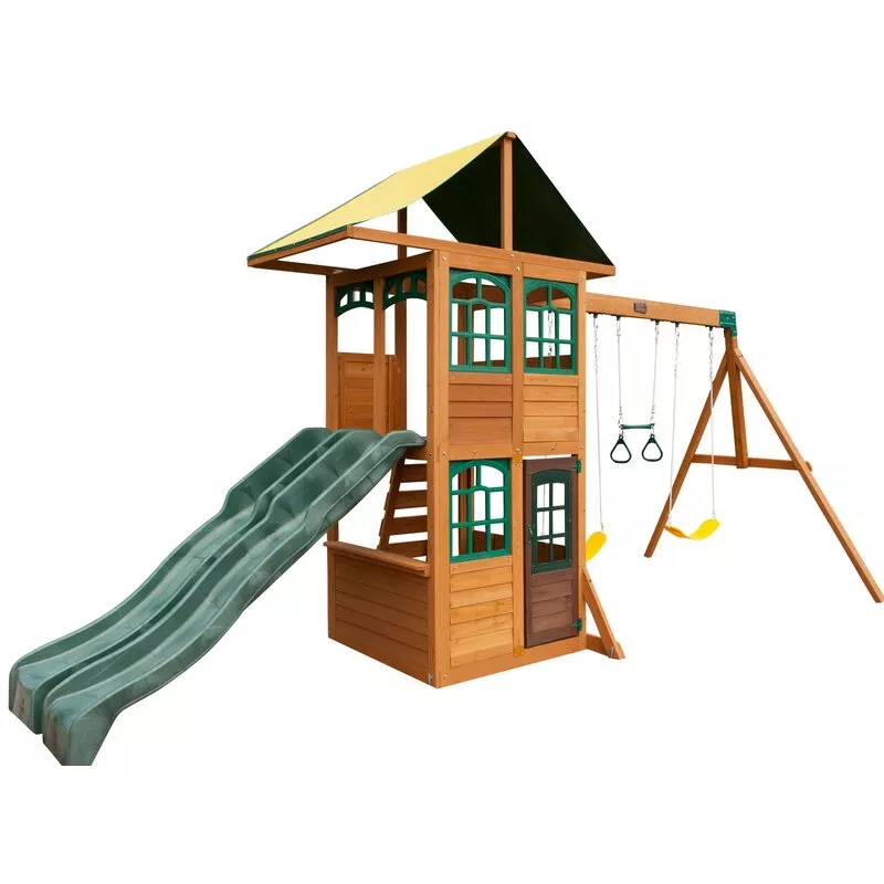 TREASURE COVE WOODEN SWING SET