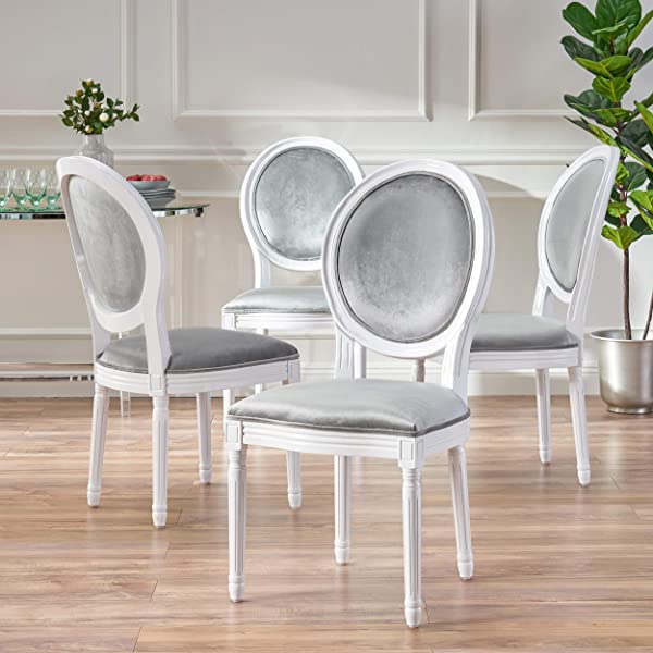 Christopher Knight Home Phinnaeus Beige Fabric Dining Chair (Set of 2), 2-Pcs Set Beige 2-Pcs Set