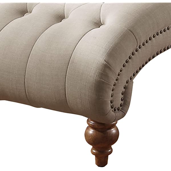 Rosevera Teofila Tufted Chaise Lounge Chair, Standard, Cream