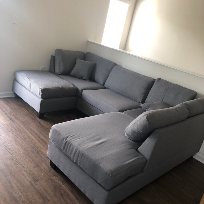 【Furniture】Hemphill 3 - Piece Upholstered Chaise Sectional