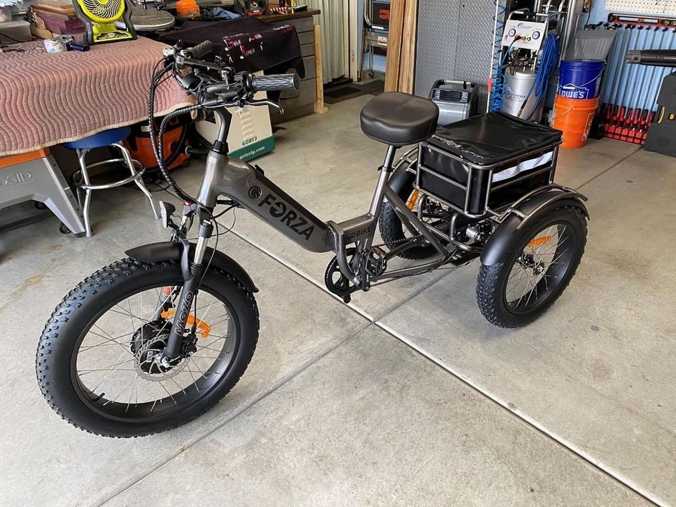 · MALISA Electric Trike for Adults, 3 Wheel Motorized Bicycle with Big Wheels, Long Range Adult.