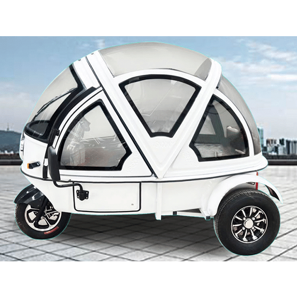 Electric vehicle tricycle fully enclosed transfer baby with shed adult folding semi-enclosed tricycle
