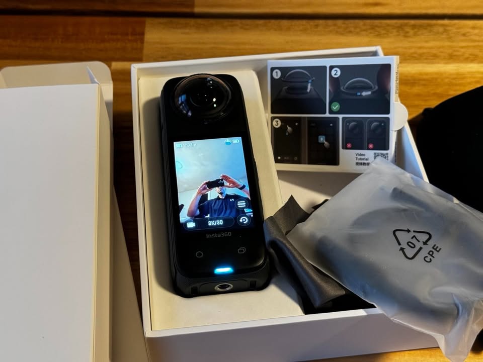 Insta360 X4 Endurance Bundle - 8K Waterproof 360 Action Camera, 4K Wide-Angle Video, Invisible