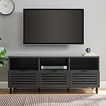 entertainment tv center media console wood tv stand modern walker edison living room tv stand