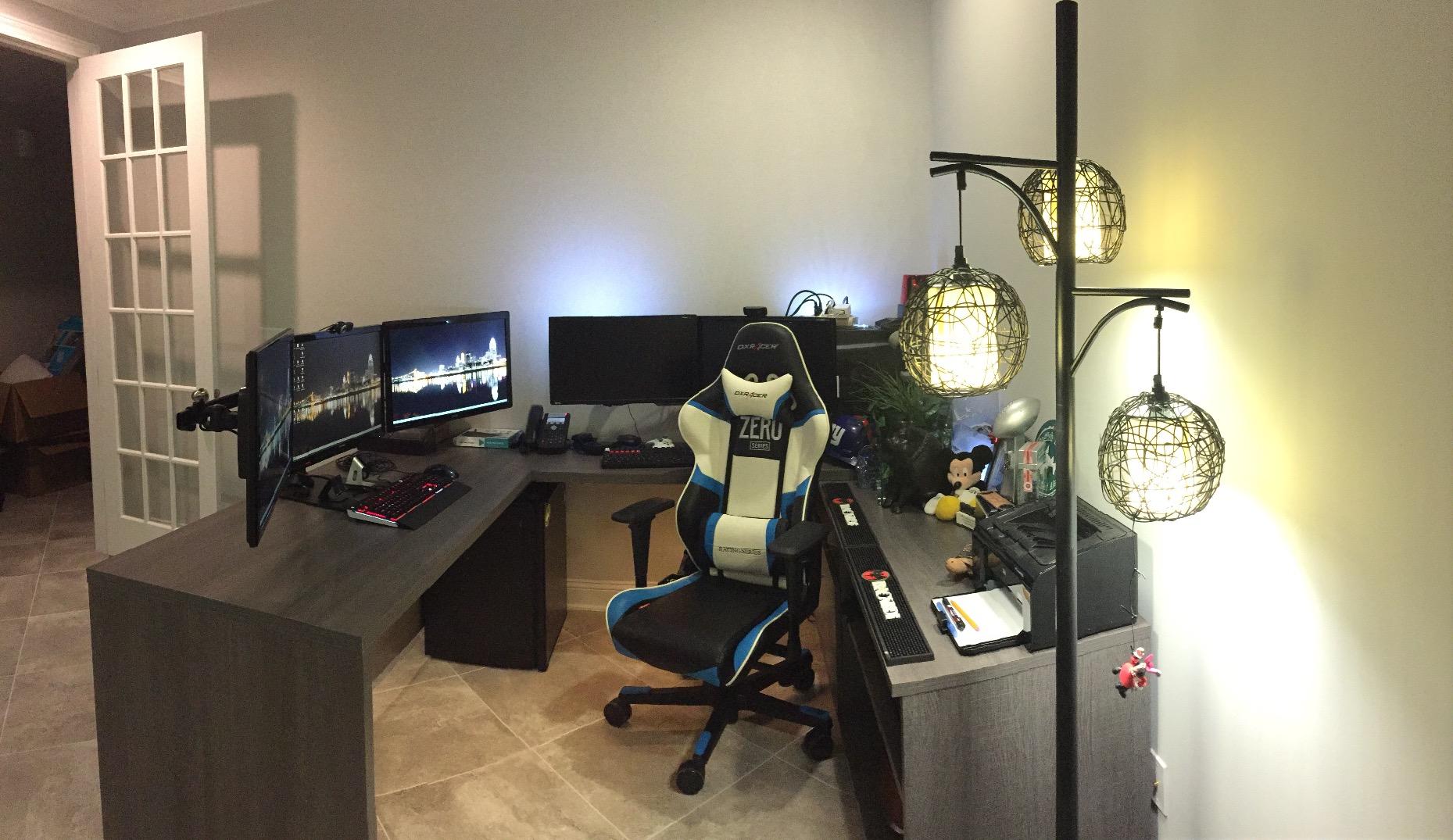 【Furniture】Bestar Pro-Linea U-Desk, Bark Grey