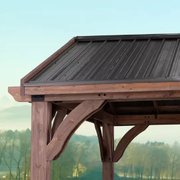 10 x 12 ft. Solid Wood Patio Gazebo, Premium Cedar Framed