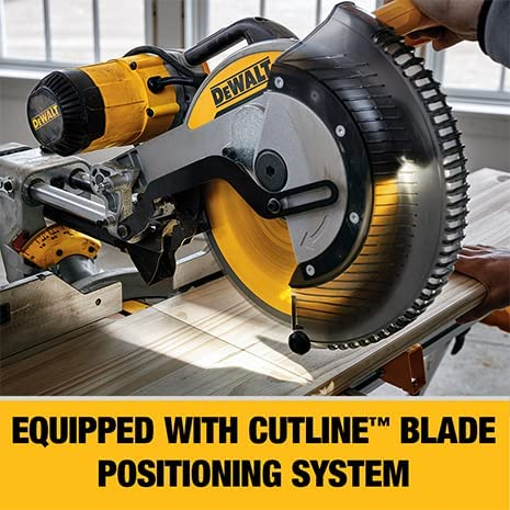 DEWALT Miter Saw, 12 Inch, 15 Amp, 3,800 RPM, Double Bevel Capacity, With Sliding Compound, Corded (DWS780)