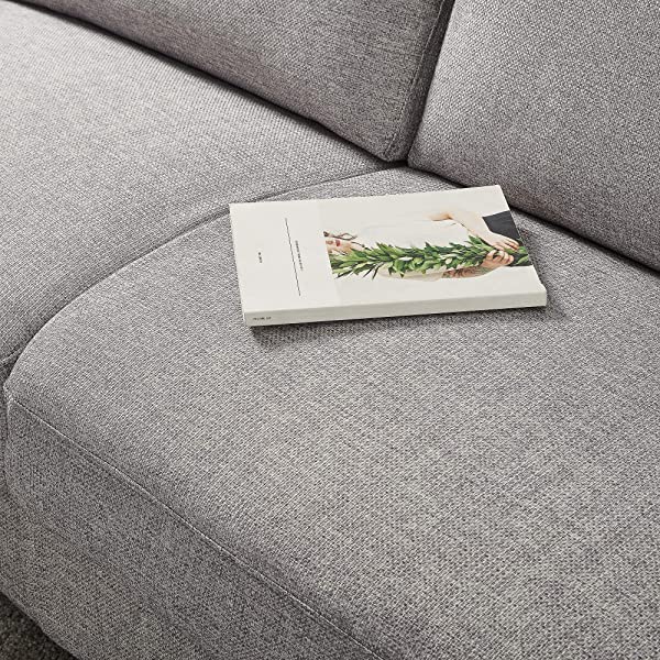 ZINUS Josh Loveseat Sofa / Easy, Tool-Free Assembly, Beige Beige Loveseat Sofa