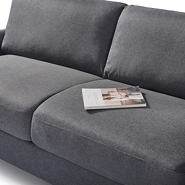 ZINUS Josh Loveseat Sofa / Easy, Tool-Free Assembly, Beige Beige Loveseat Sofa