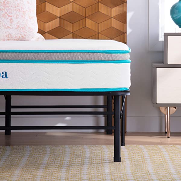 Linenspa 8 Inch Memory Foam and Innerspring Hybrid Medium-Firm Mattress -Full Mattress Full 8 Inch Mattress Only