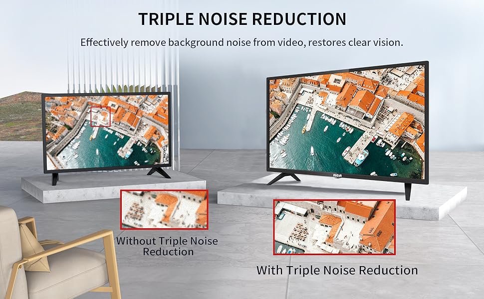 32 INCH NONSMART TV TRIPLE NOISE REDUCTION
