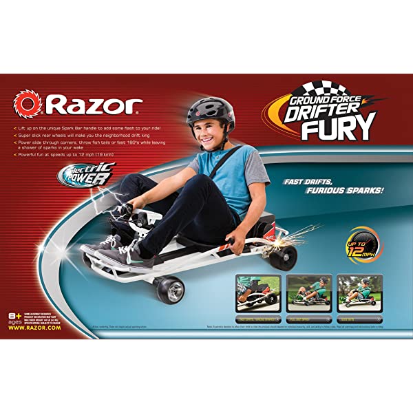 Razor Ground Force Drifter Kart White Standard Packaging