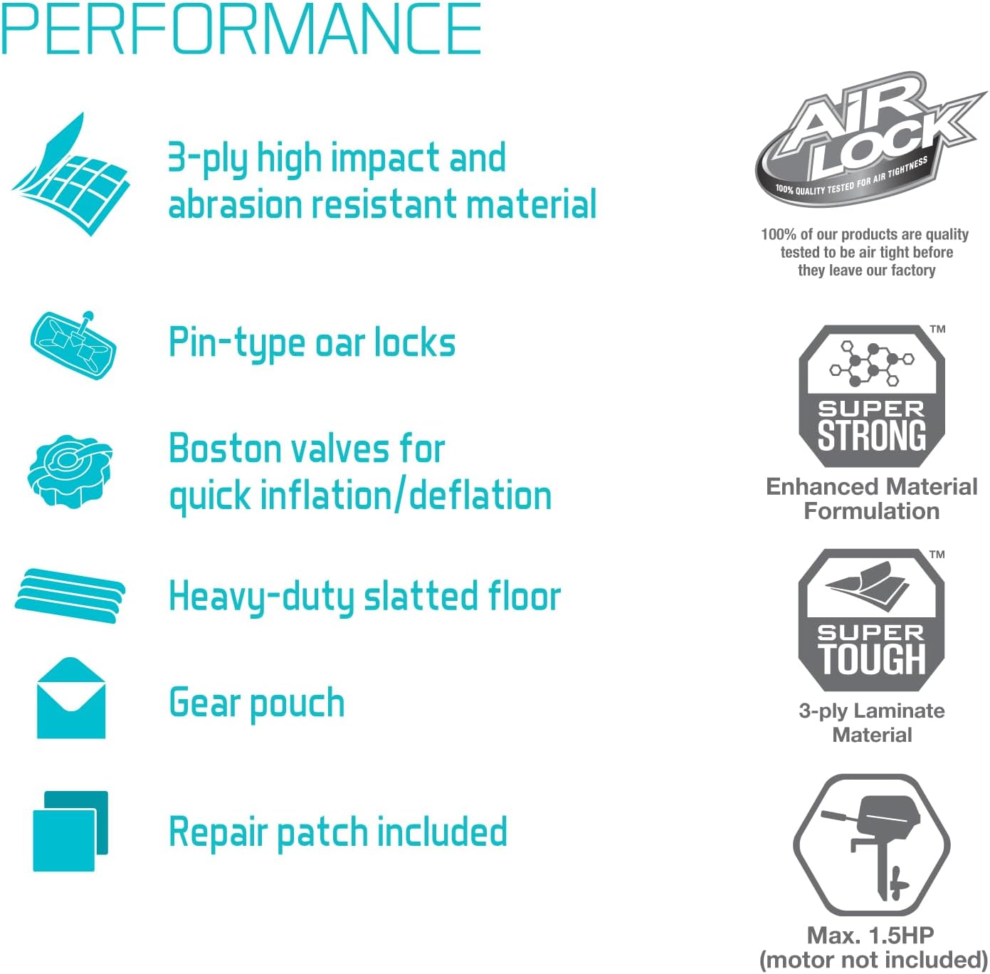 INTEX 68376EP Mariner 4 Inflatable Boat Set: Includes Deluxe 54in Aluminum Oars and High-Output Pump – SuperTough PVC – Inflatable Thwart Seats – 4-Person – 1100lb Weight Capacity