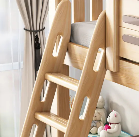solid wood children's bunk bed